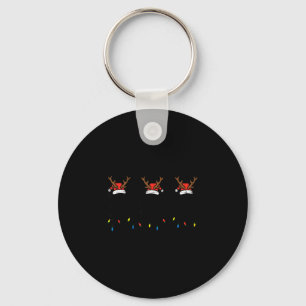 Christmas Goats Santa Xmas Farm Animal Farmer Men Key Ring