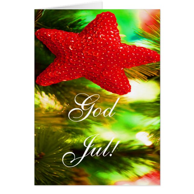 Christmas God Jul Red Star III (Front)