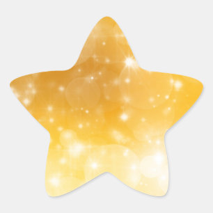 Christmas Gold Golden Background Star Sticker
