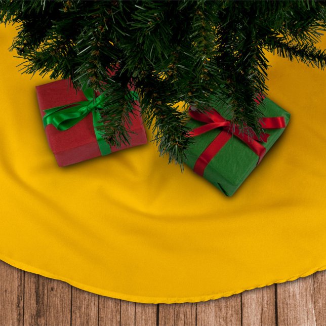 Christmas Gold Holiday Brushed Polyester Tree Skirt (Creator Uploaded)