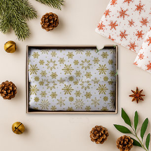 Christmas Gold Snowflakes Tissue Paper
