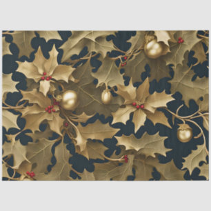 christmas gold tissue paper