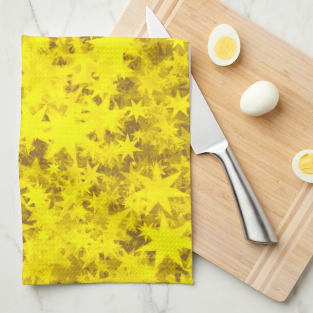 Christmas Golden Dusk Tea Towel (Quarter Fold)