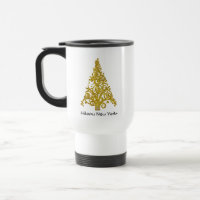 christmas golden glitter tree