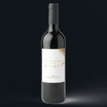 Christmas Golden Glitter  Wine Label<br><div class="desc">Christmas Golden Glitter</div>