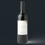 Christmas Golden Glitter  Wine Label<br><div class="desc">Christmas Golden Glitter</div>