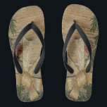 Christmas Golden Green Leaves Red Gift Winter Jandals<br><div class="desc">Christmas Golden Green Leaves Red Gift Winter Flip Flops. Unique,  beautiful,  stylish design. Easy to be personalise.</div>