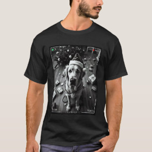 Christmas Golden Retriever Caught On Camera T-Shirt