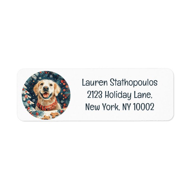 Christmas Golden Retriever Dogs (Front)