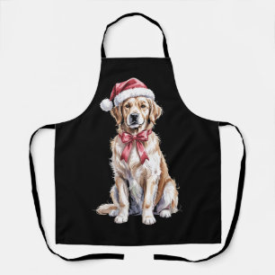 Christmas Golden Retriever Lover Dog Mama  Apron