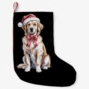 Christmas Golden Retriever Lover Dog Mama Small Christmas Stocking