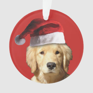 Christmas Golden Retriever Ornament