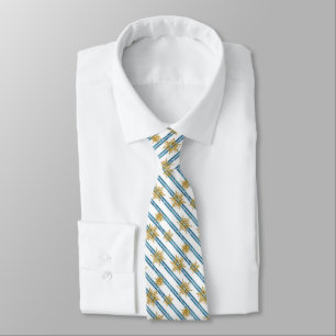 Christmas, Golden, snowflakes, holiday, new year, Tie