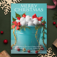 Christmas Golf Ball Bucket Photo