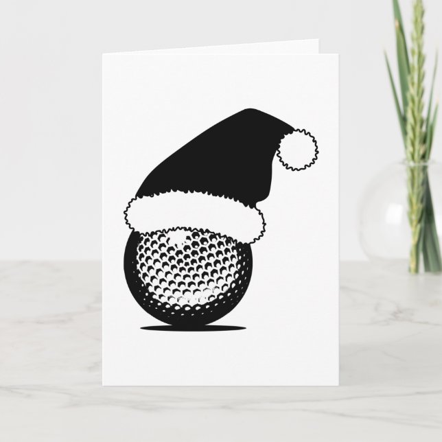 Christmas Golf Ball Holiday Card (Front)