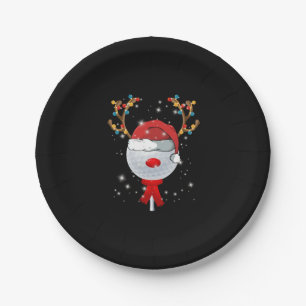 Christmas Golf Ball   Paper Plate