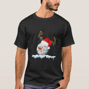 Christmas Golf Ball Santa Hat Xmas Boys Men Sport T-Shirt