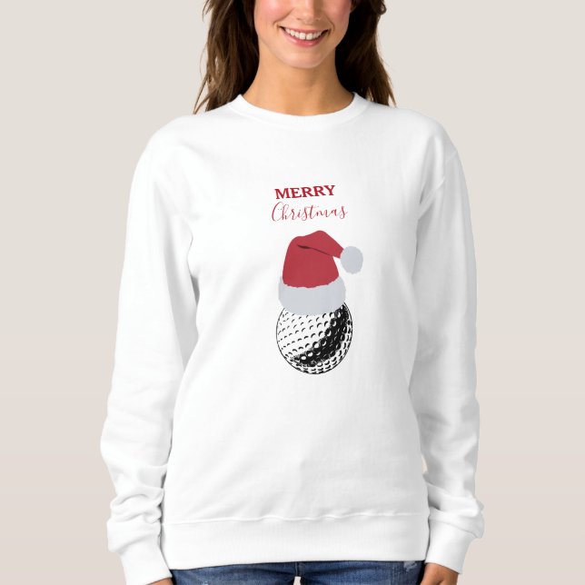 Christmas Golf Ball Sports Festive  Sweatshirt (Front)