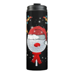 Christmas Golf Ball Thermal Tumbler