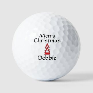 Christmas Golf Balls #Debbie by dalDesignNZ