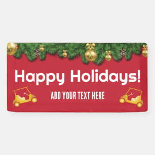 Christmas golf cart parade banner