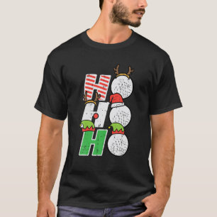 Christmas Golf Ho Ho Ho Funny Xmas Golfing Sports T-Shirt
