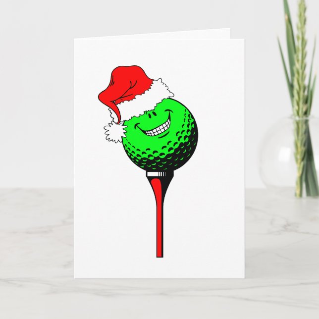 Christmas golf holiday card (Front)