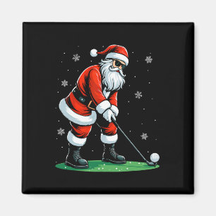 Christmas Golf Santa Golfer Xmas Funny Christmas G Magnet