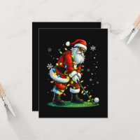 Christmas Golf Santa Golfer Xmas Funny