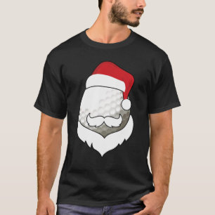 Christmas Golf Santa Hat Beard Sport Xmas Boys T-Shirt