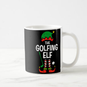 Christmas Golfing Elf Xmas Golf Family Match Golfe Coffee Mug