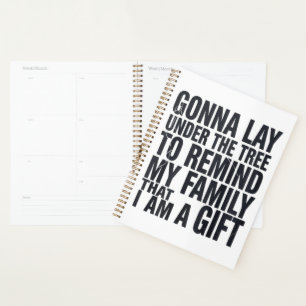 Christmas Gonna Lay Under The Tree Xmas Family  Planner