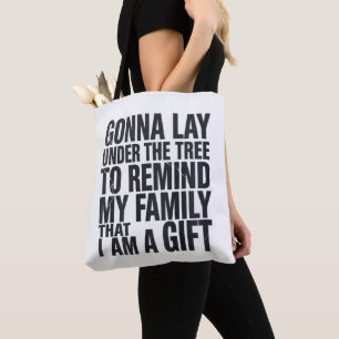 Christmas Gonna Lay Under The Tree Xmas Family Tote Bag
