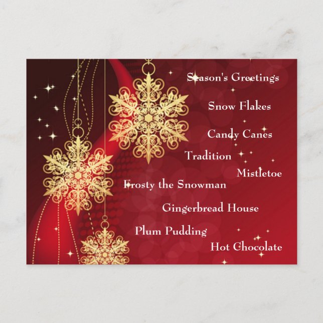 Christmas Goodies Postcards (Front)