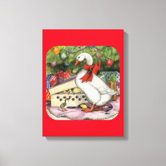 Christmas Goose Canvas Print