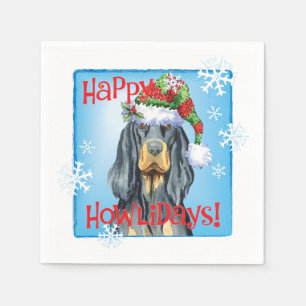 Christmas Gordon Setter Napkin
