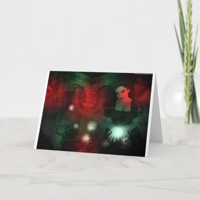 Christmas gothic holiday card (Front)