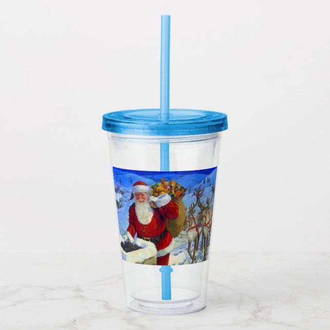 Christmas gourd acrylic tumbler (Front)