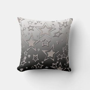 Christmas gradient glitter shine confetti stars fu cushion