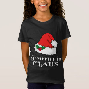 Christmas Grammie Claus Matching Pajama Santa Hat  T-Shirt