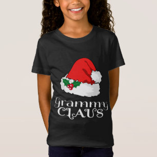 Christmas Grammy Claus Matching Pajama Santa Hat X T-Shirt