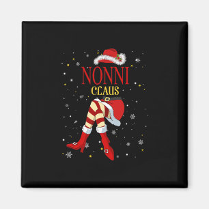 Christmas Grandma Claus - Nonni Claus Women Red Ha Magnet