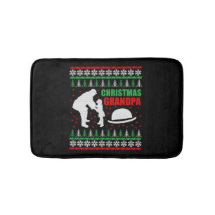 Christmas Grandpa Bath Mat