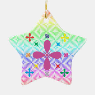Christmas graphic decor, Happy Holidays! Ceramic Tree Decoration