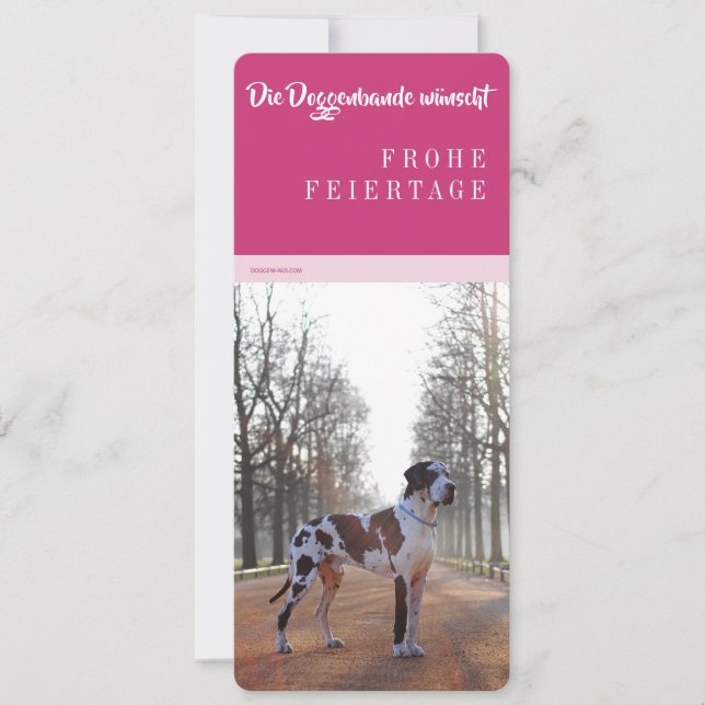 Christmas Great Dane Cards (Front)