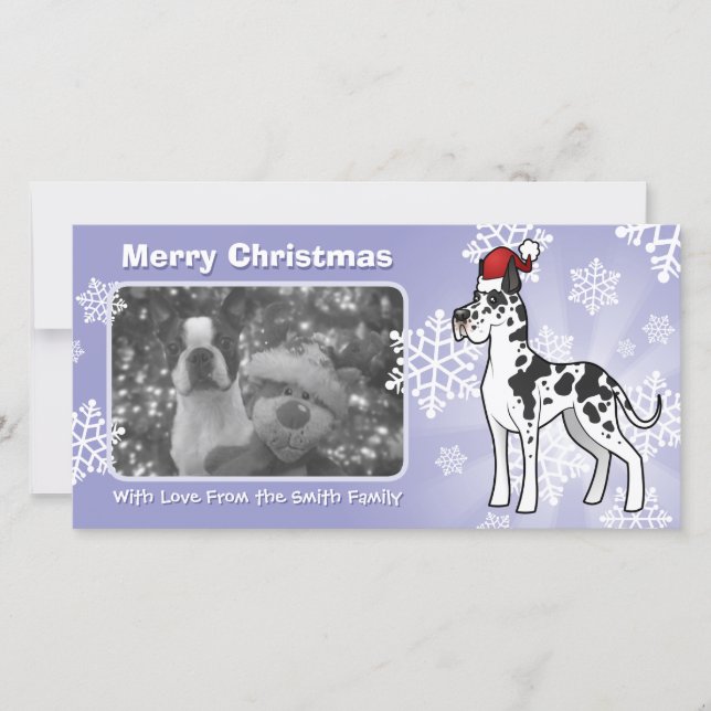 Christmas Great Dane Holiday Card (Front)