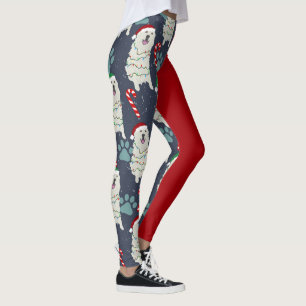 Christmas Great Pyrenees  Leggings