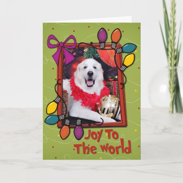 Christmas - Great Pyrenees - Sophie Holiday Card (Front)