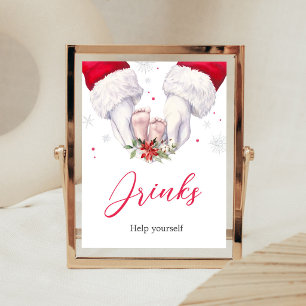 Christmas Greatest Gift Baby Shower Drinks Sign