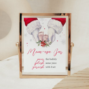 Christmas Greatest Gift Baby Shower Mum Osa Bar Poster